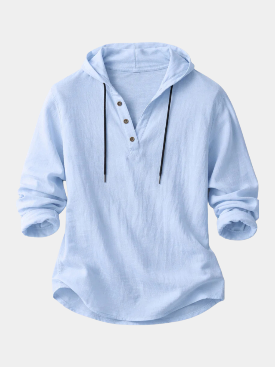 HENDERSON™ | Hooded Henley Shirt