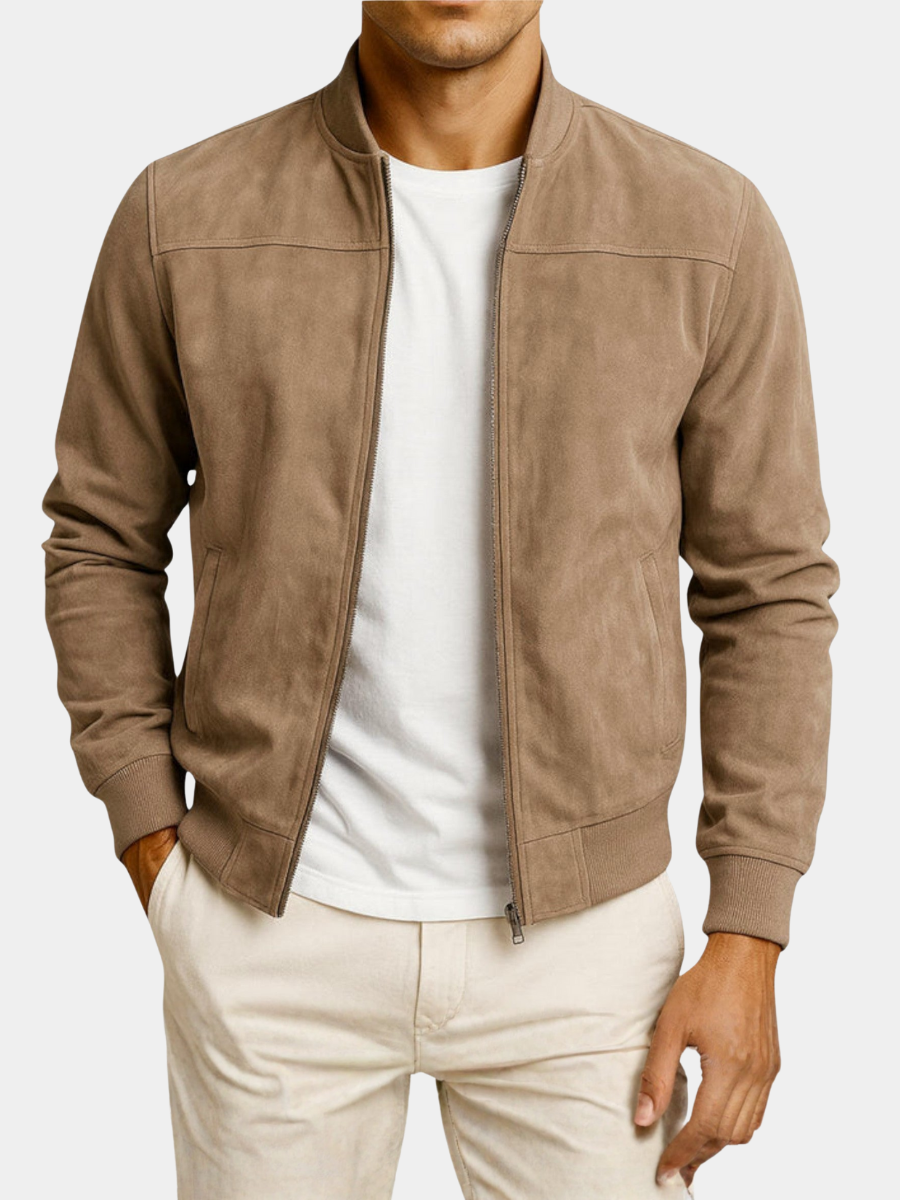 HENDERSON™ | Suede Bomber Jacket