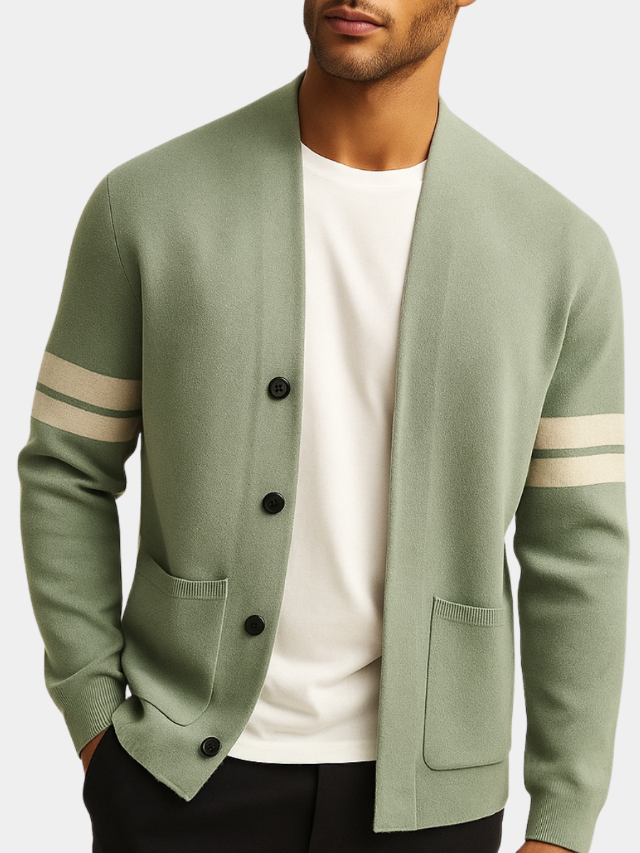 HENDERSON™ | Merino Stripe Cardigan