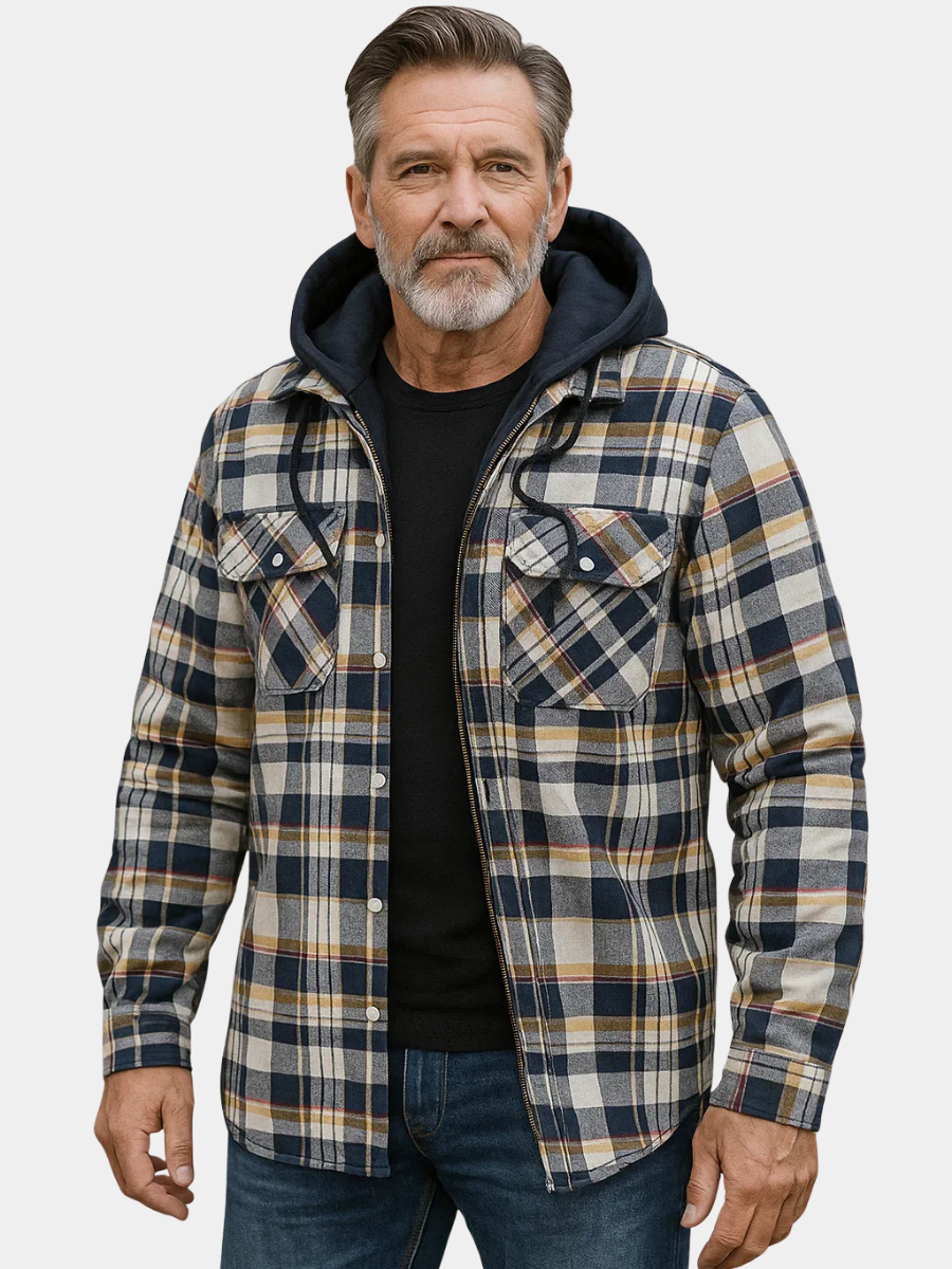 HENDERSON™ | Check Zip Jacket