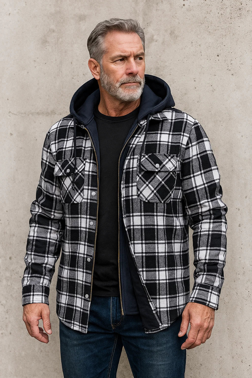 HENDERSON™ | Check Zip Jacket