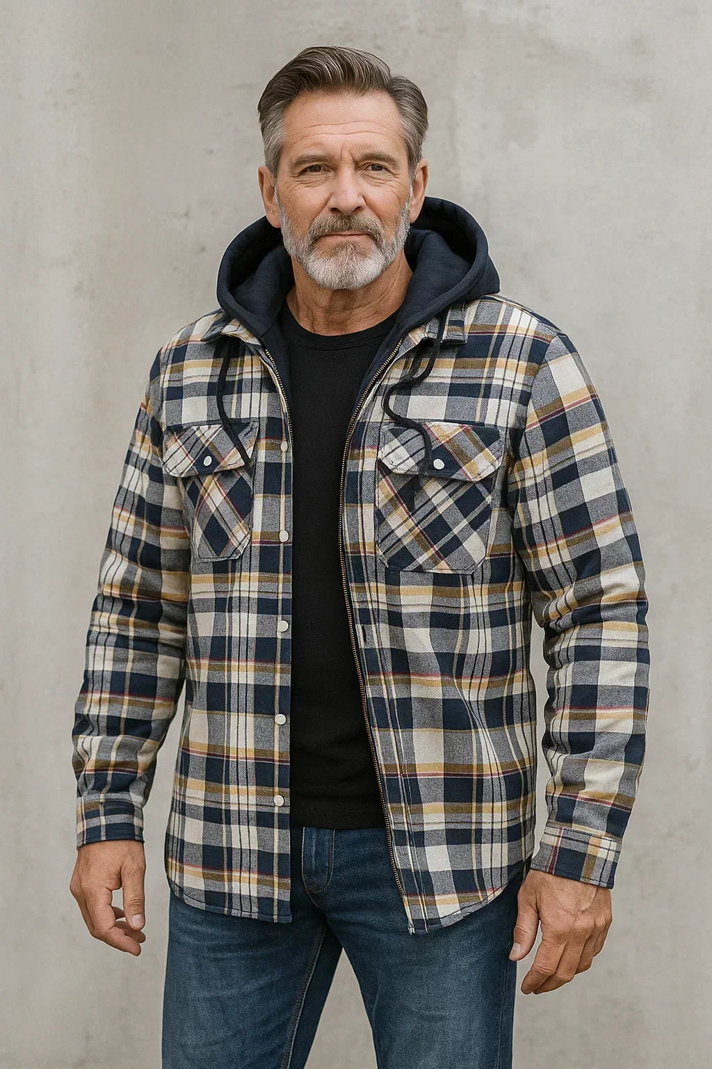 HENDERSON™ | Check Zip Jacket