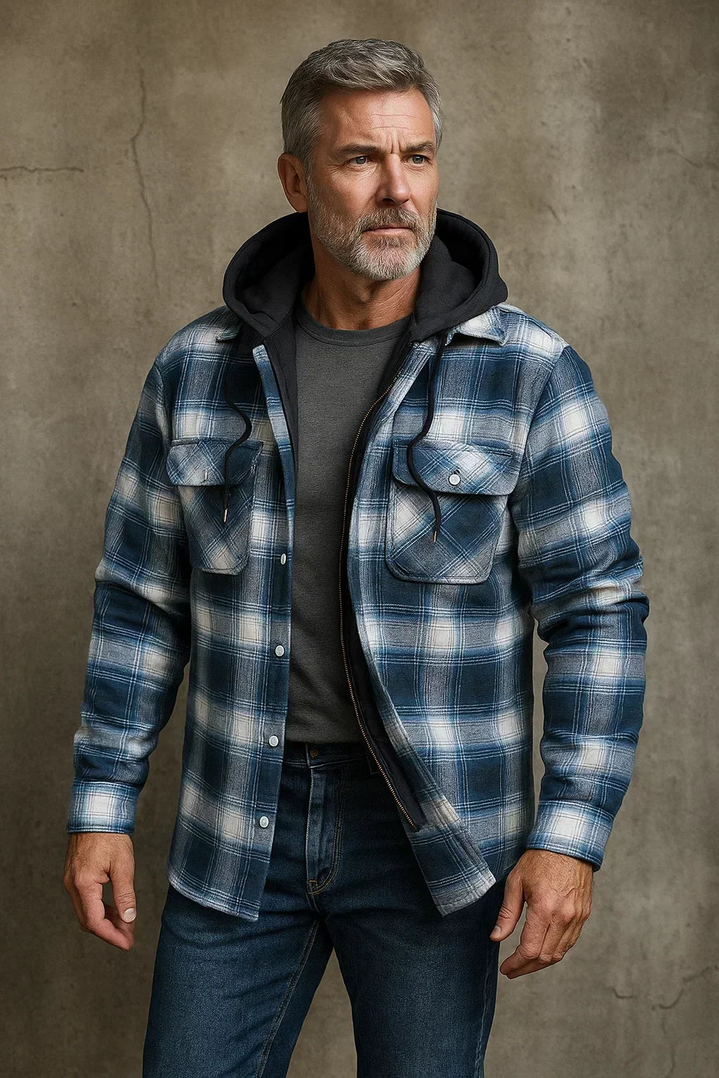 HENDERSON™ | Check Zip Jacket