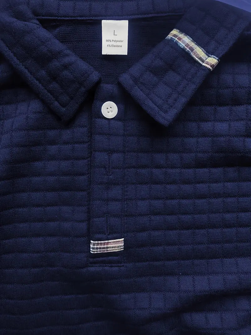 HENDERSON™ | Textured Long-Sleeve Polo