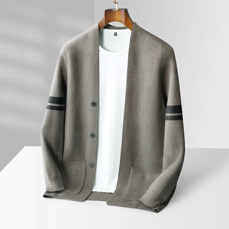HENDERSON™ | Merino Stripe Cardigan