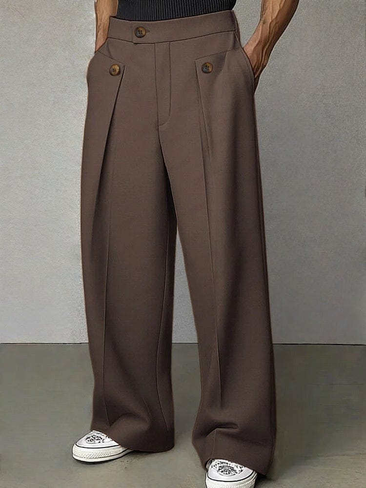 HENDERSON™ | Pleated Button Trousers