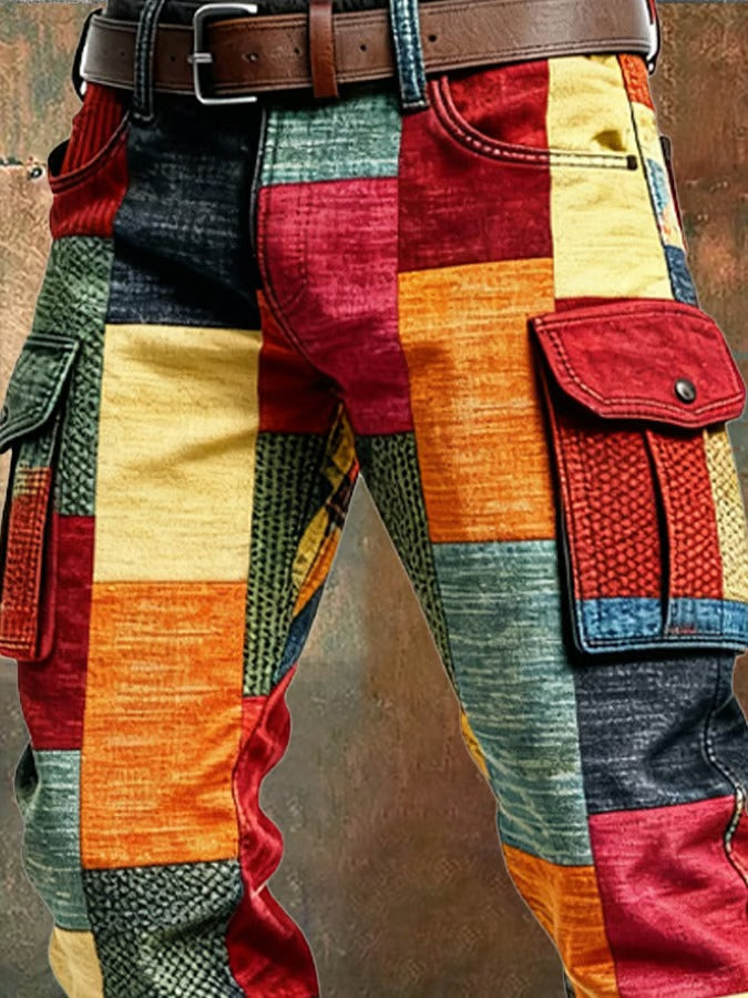 HENDERSON™ | Patchwork Cargo Trousers