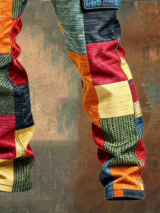 HENDERSON™ | Patchwork Cargo Trousers