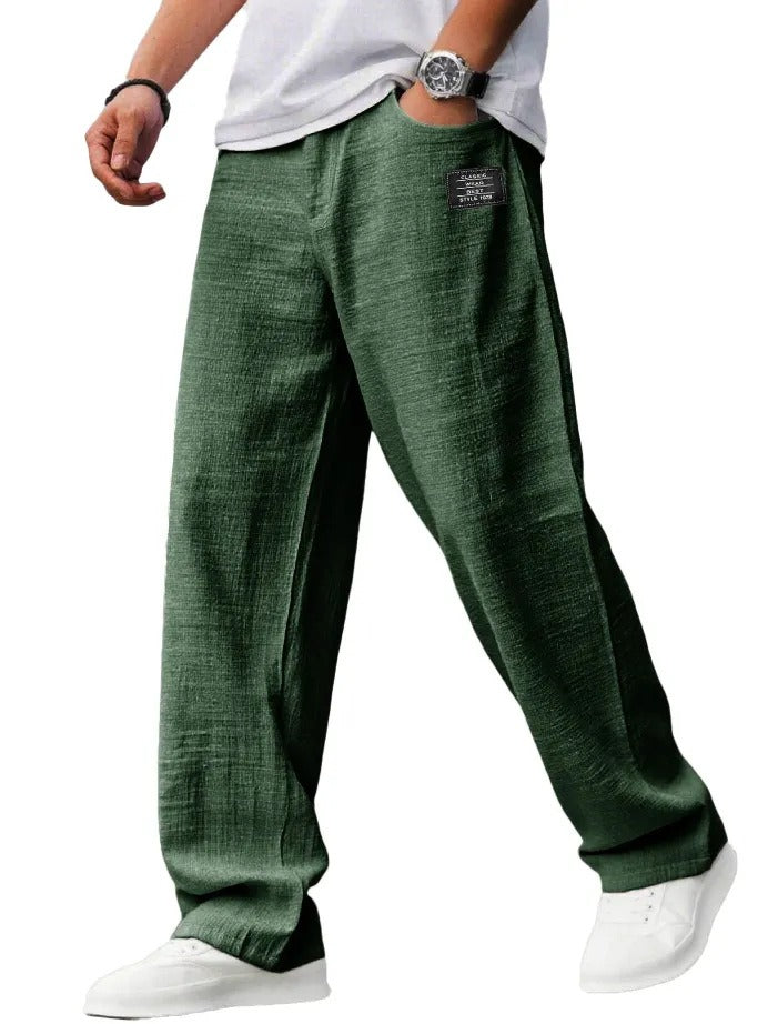 HENDERSON™ | Straight Wide-Leg Trousers