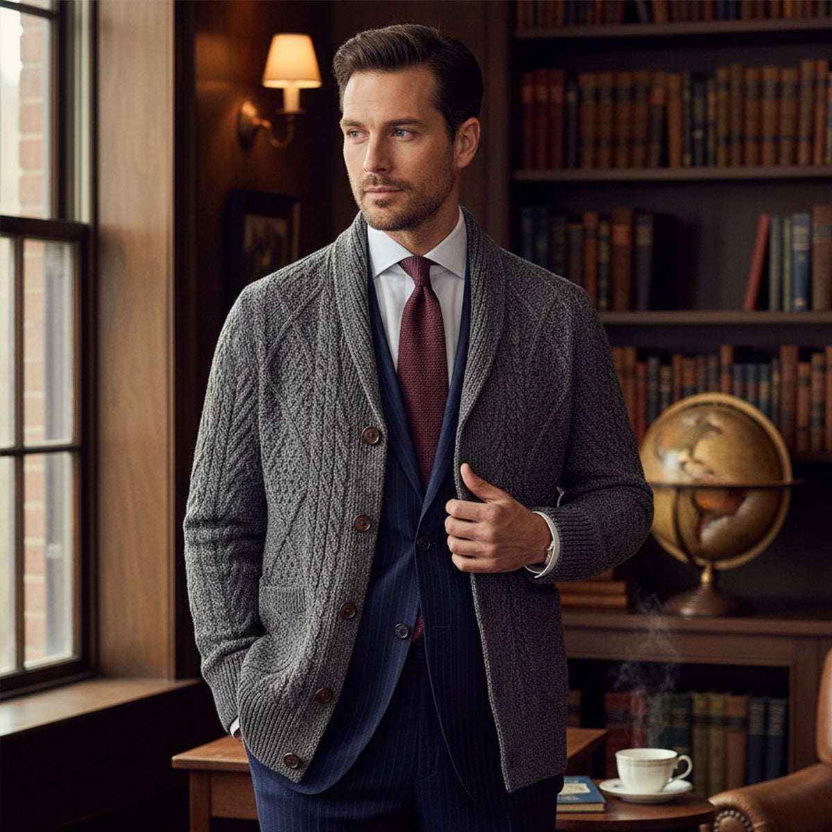 HENDERSON™ | Button-Front Cardigan