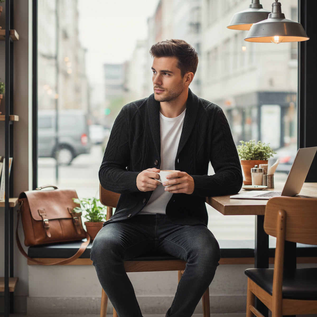 HENDERSON™ | Button-Front Cardigan