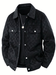 HENDERSON™ | Mavrick Checkered Suede Jacket