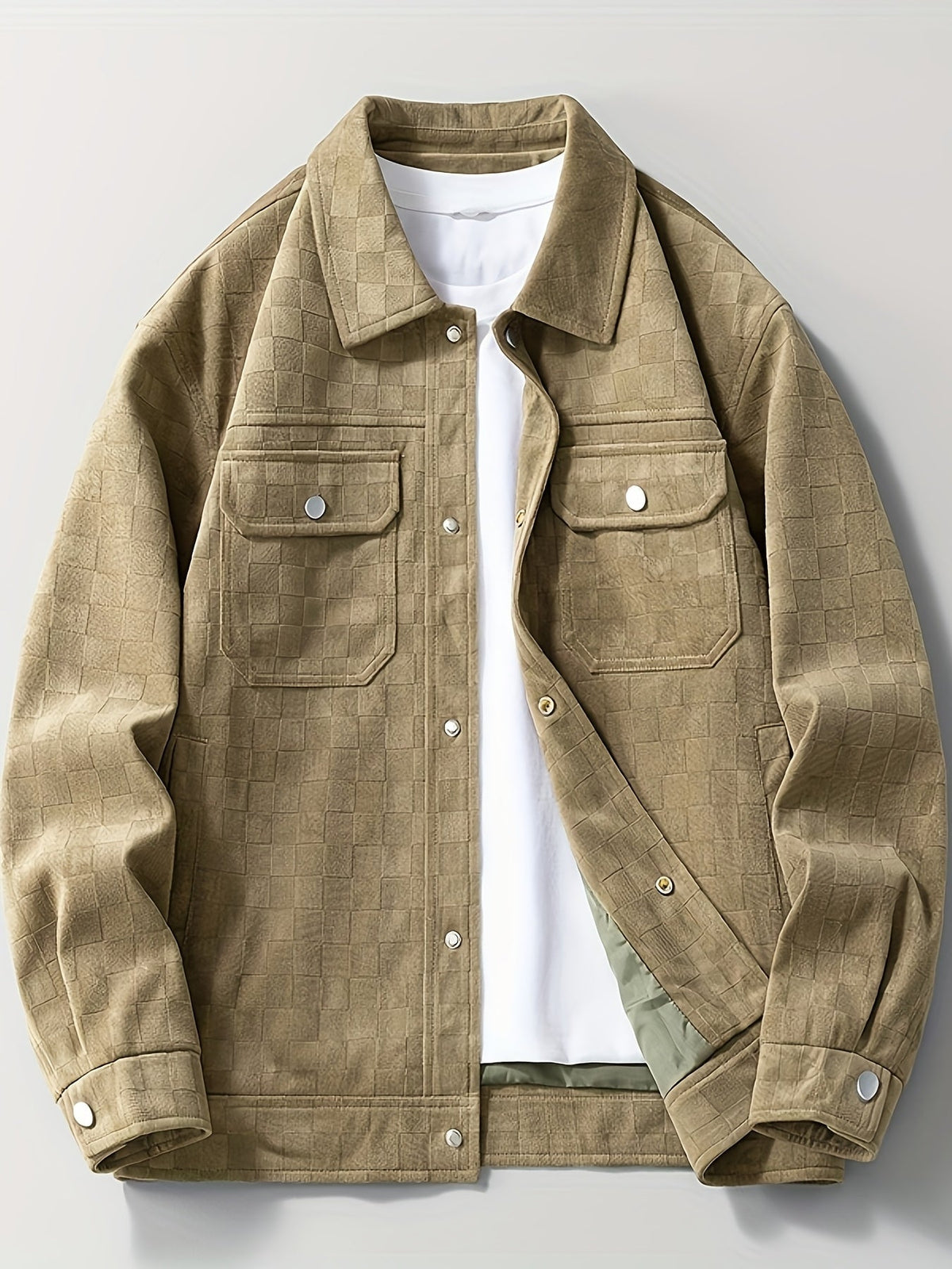 HENDERSON™ | Mavrick Checkered Suede Jacket