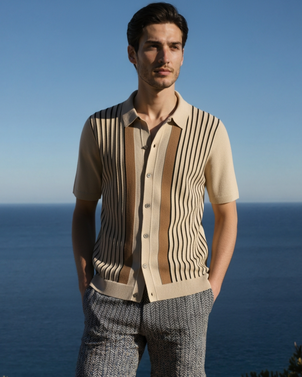 HENDERSON™ | STRIPED KNIT POLO