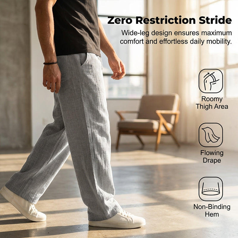 HENDERSON™ | Straight Wide-Leg Trousers