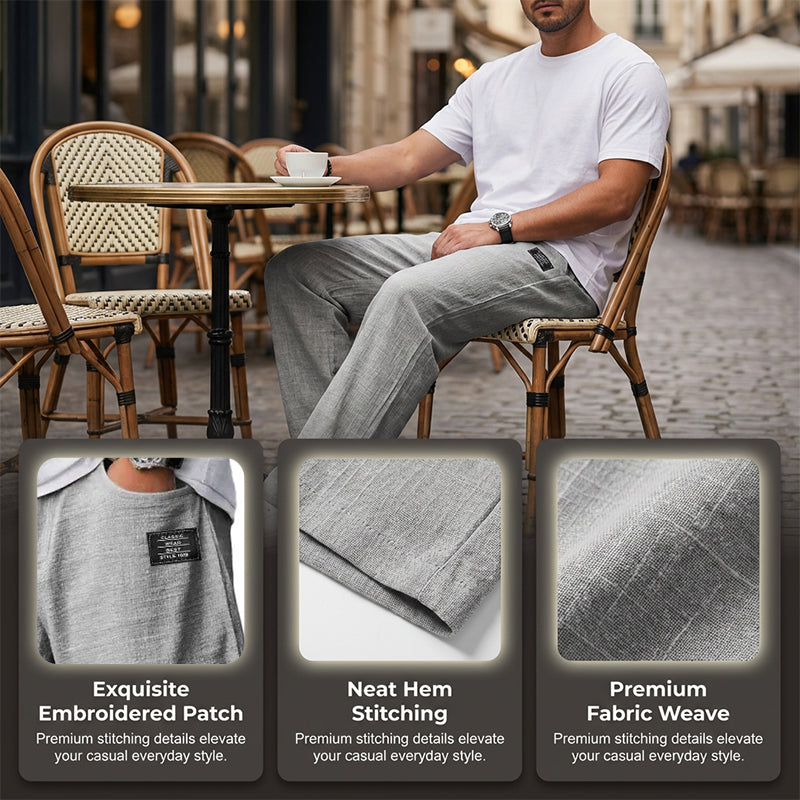 HENDERSON™ | Straight Wide-Leg Trousers