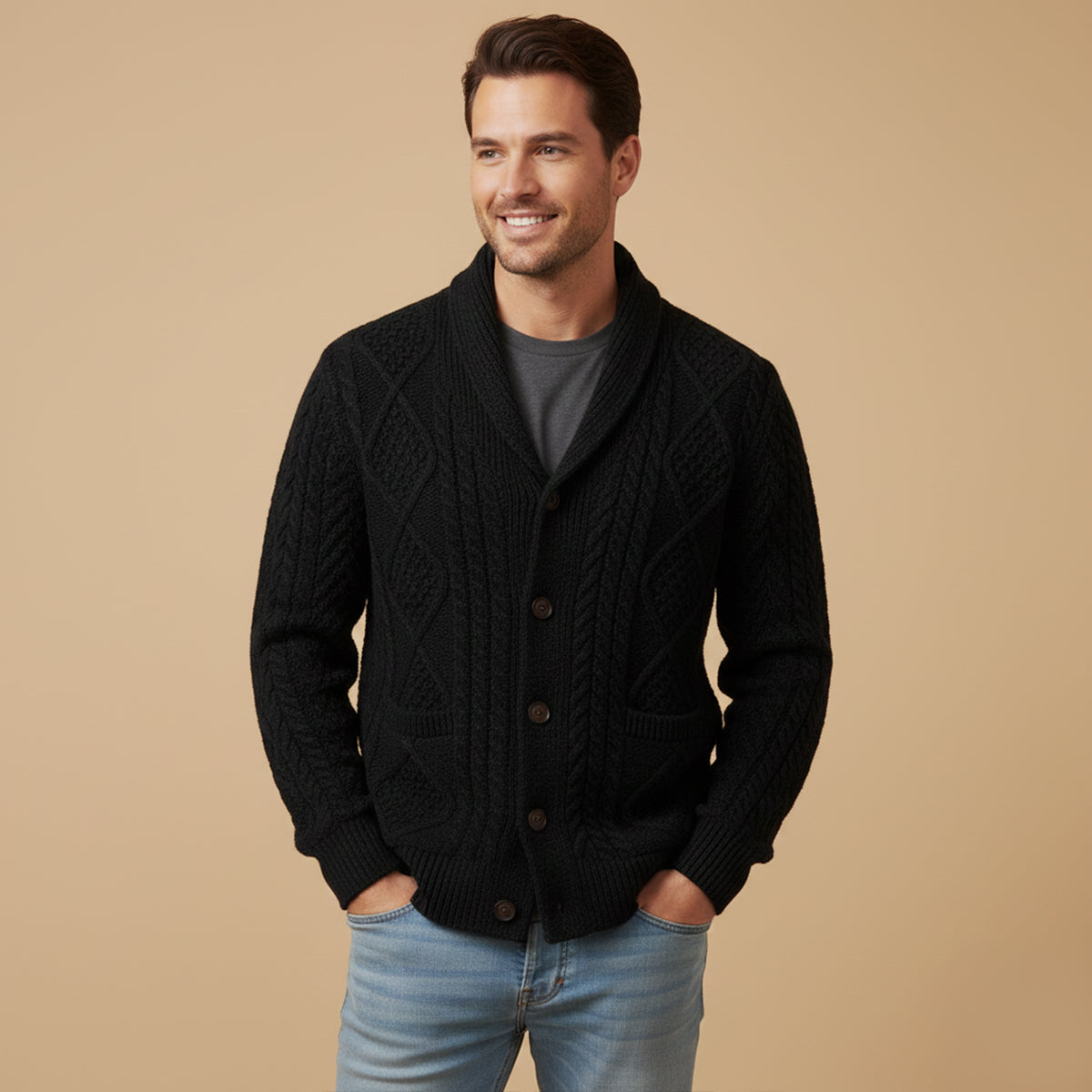 HENDERSON™ | Button-Front Cardigan