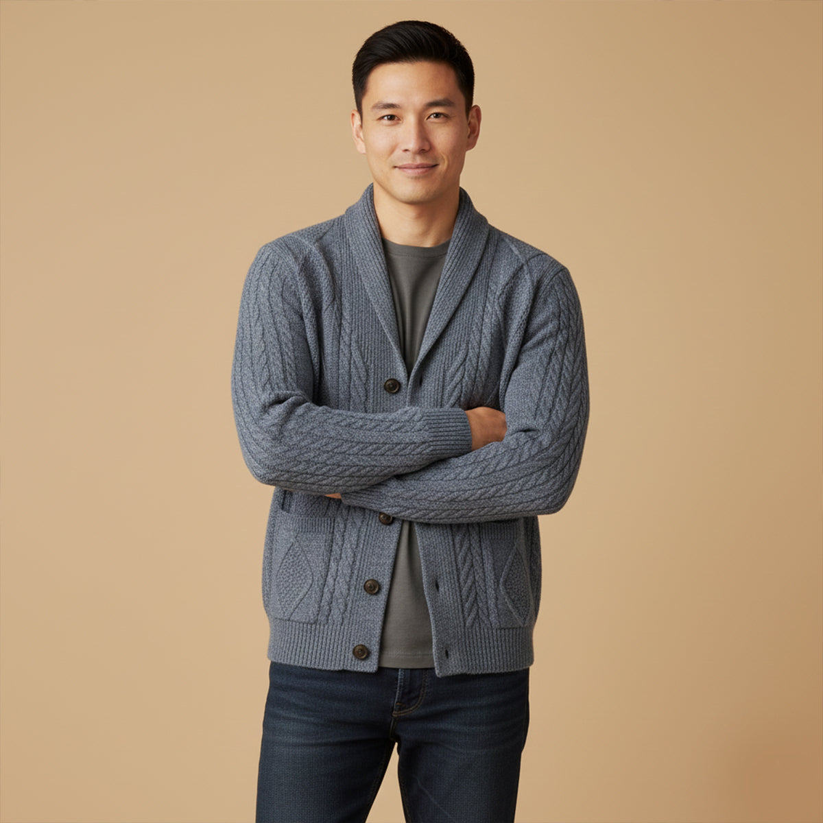 HENDERSON™ | Button-Front Cardigan