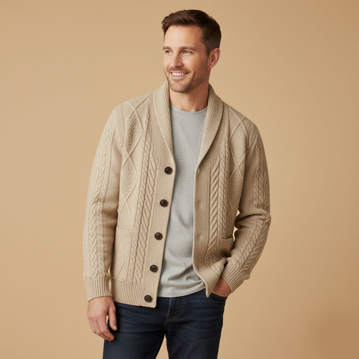 HENDERSON™ | Button-Front Cardigan