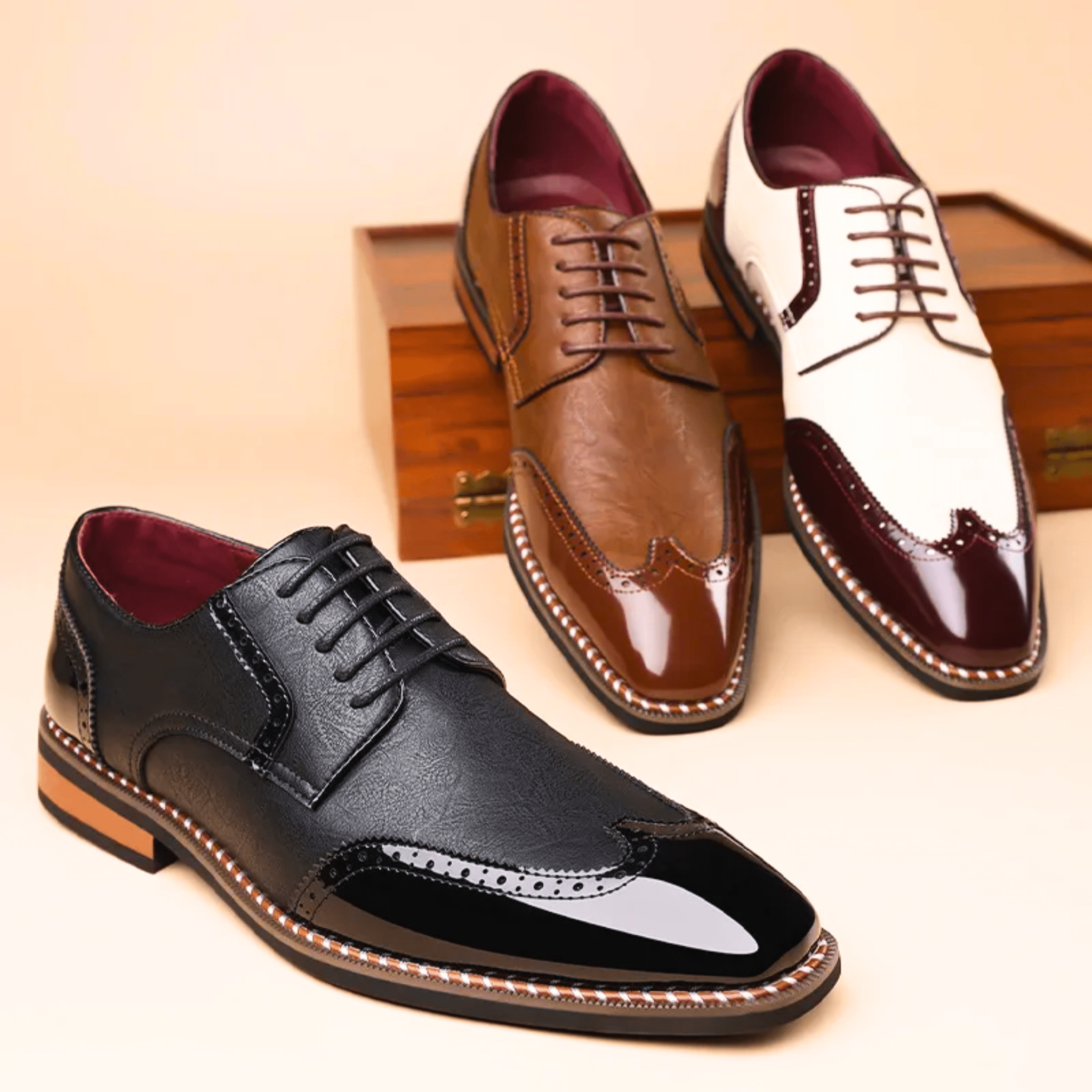 HENDERSON™ | Two-Tone Leather Oxford