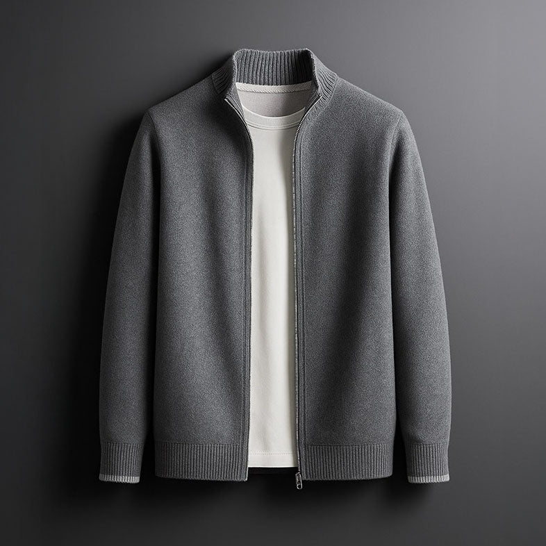 HENDERSON™ | Contrast-Trim Full-Zip Knit